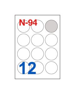 Etikete za laserske i ink-jet pisače Nano, N-94, fi 60 mm, 100/1