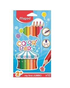 Bojice drvene Maped Color'Peps Maxi trobridne 12/1 MAP834010