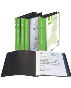 Mapa s varenim uložnim fasciklima A4/20, sa prednjom uložnom stranicom, Q-Connect