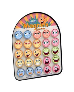 Magnet Wedo Smiley, šareni motivi pastelne boje