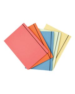 Fascikl prešpan klapna s gumicom, Nano, narančasti