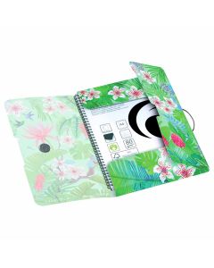 Fascikl s klapnama i gumicom PP A4, Ladylike, Herlitz, džungla