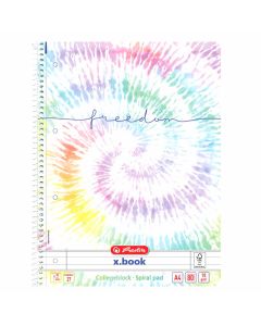 Blok kolegij A4 80 listova diktando, New Batik Freedom, Herlitz