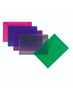 Kuverta s dugmetom PP 224x125 mm, Foldermate Pop Gear art. 464, plava