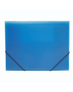 Fascikl s klapnama i gumicom PP A4, Foldermate Color Office art.630, plavi