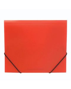 Fascikl s klapnama i gumicom PP A4, Foldermate Color Office art.630, crveni