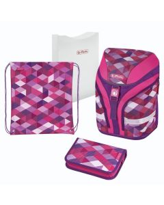 Torba školska set Herlitz 0362 Motion Roza