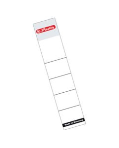 Etikete za registratore 80 mm, 10/1, bijele, Herlitz