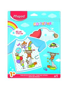 Pregača za likovni, Maped, s rukavima, za djecu do visine 110 cm