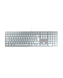 Cherry KC 6000C tipkovnica za MAC, USB-C, Srebrno/ Bijela