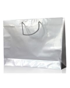 Vrećica ukrasna art.590 srebrna, dimenzije 50x37x12,5 cm