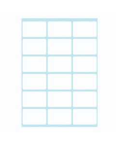 Etikete 26 x 17 mm, 6 listova, 108 komada, bijele, Herlitz