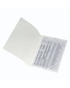 Fascikl s klapnama i gumicom PP A4, Herlitz, prozirni