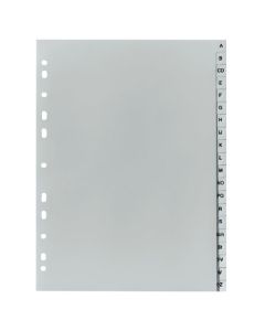 Pregrada plastična A4, A-Z, Herlitz, siva