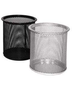 Čaša za olovke, okrugla, žičana, JS802 srebrna