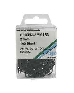 Spojnice za spise u boji crne Wedo 27 mm, 100/1