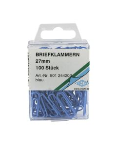 Spojnice za spise u boji plave Wedo 27 mm, 100/1