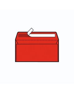 Kuverte 114x229 mm C6-5 strip, crvena