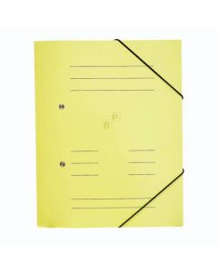 Fascikl prešpan sa džepom i gumicom, žuti