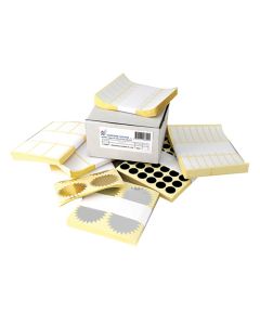 Etikete samoljepljive na listu formata A5, slep, 64x18 mm, bijele, Nano, 18 etiketa na listu, 9000 etiketa u kutiji