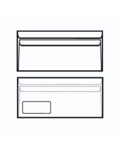 Kuverte 110x230 mm ABT PL latex, bijela