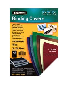 Korice za spiralni uvez reljefne 250 g/m2 100/1 bijela Fellowes