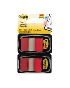 Blok zastavice samoljepljive 25,4 x 43,2 mm, 50 zastavica, crvena, 3M
