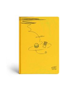 Bilježnica A4 96 listova visoki karo tvrdi uvez, školski motiv Lipa Mill