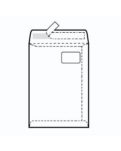 Vrećice 229x324 mm C4-BB PD strip, bijela