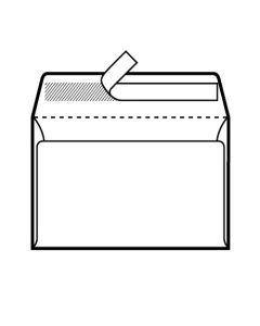 Kuverte 176x250 mm B5-BB strip, bijela