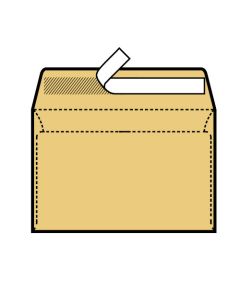 Kuverte 176x250 mm B5-SGŠ strip, natron