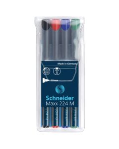 Flomaster Schneider, permanent marker, OHP Maxx 224 M, 1 mm, sortirano