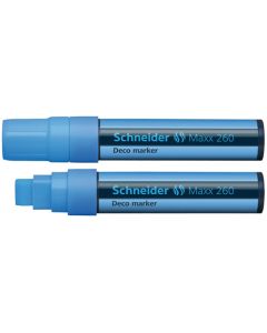 Flomaster Schneider, Deco Marker Maxx 260, tekuća kreda, 2-15 mm, plavi