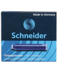 Tinta za nalivpero Schneider, patrone 6/1 S6603, plava