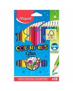 Bojice drvene Maped Color'Peps trokutaste 18/1 MAP183218