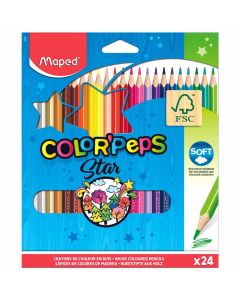 Bojice drvene Maped Color'Peps trobridne 24/1 MAP183224