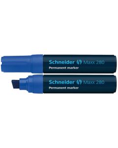 Flomaster Schneider, permanent marker, Maxx 280, 4-12 mm, plavi