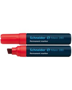 Flomaster Schneider, permanent marker, Maxx 280, 4-12 mm, crveni