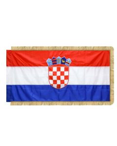 Zastava Republike Hrvatske 150x75 cm, s resicama, svečana, svila