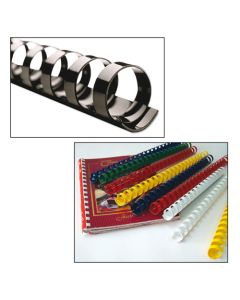 Spirale za uvez plastične, 14 mm, 100/1, plave Fellowes