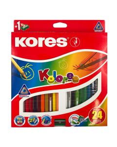 Bojice drvene 24/1+šiljilo KORES