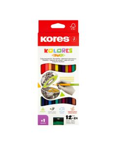 Bojice drvene Kores 2 vrha 12/1+šiljilo KOR93212