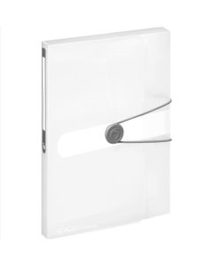 Mapa A5 s gumicom, polipropilen, hrbat 2,5 cm, prozirna, Herlitz