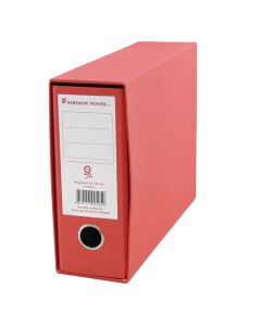 Registrator s kutijom A5, 8 cm, Nano, crveni