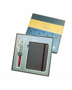 Pisaća garnitura Parker Jotter, kemijska olovka Royal i kutija blok