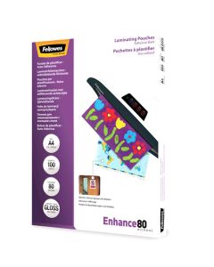 Folija za plastifikaciju Fellowes A4 80 mic. 100/1 samoljepljive