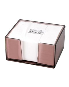 Stolna kocka s papirom 10x10x 5,7 cm, prozirna