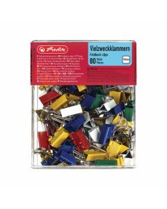 Kvačice za papir u boji sortirano Herlitz, 19 mm, 80/1