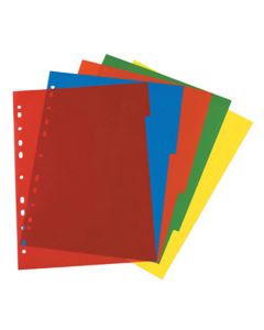 Pregrada plastična A4, 5/1, Herlitz, boja sortirano