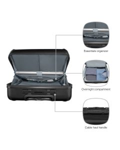 Wenger kofer Amplix, na kotačima sa pretincem za prijenosno računalo 15,6'' 25 L, dimenzije 37x25,5x1,5, crna
